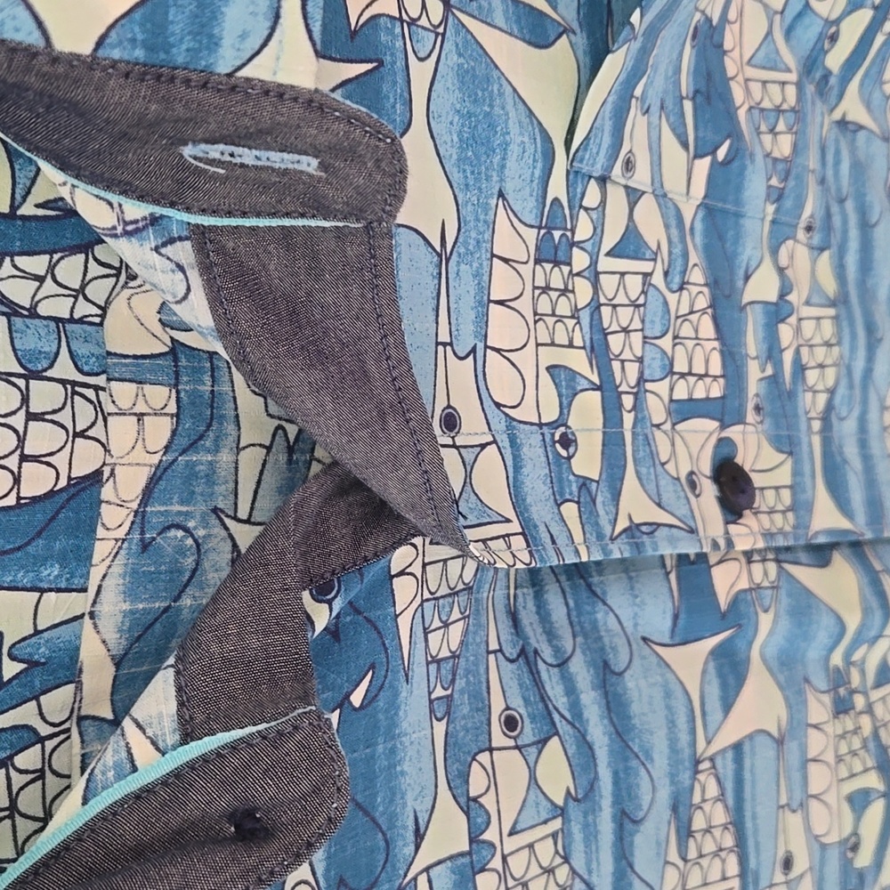 Tommy Bahama Tropical Fish Short Sleeve Shirt - Picture 6 of 12